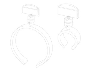 Sign holder cured meats, 40mm