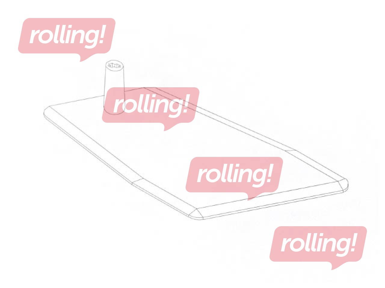 Pēda rāmju statīvam DELI-STICK, plastmasas, melna