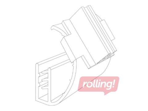 Skava karodziņu stiprināšanai uz cenu sloksnes