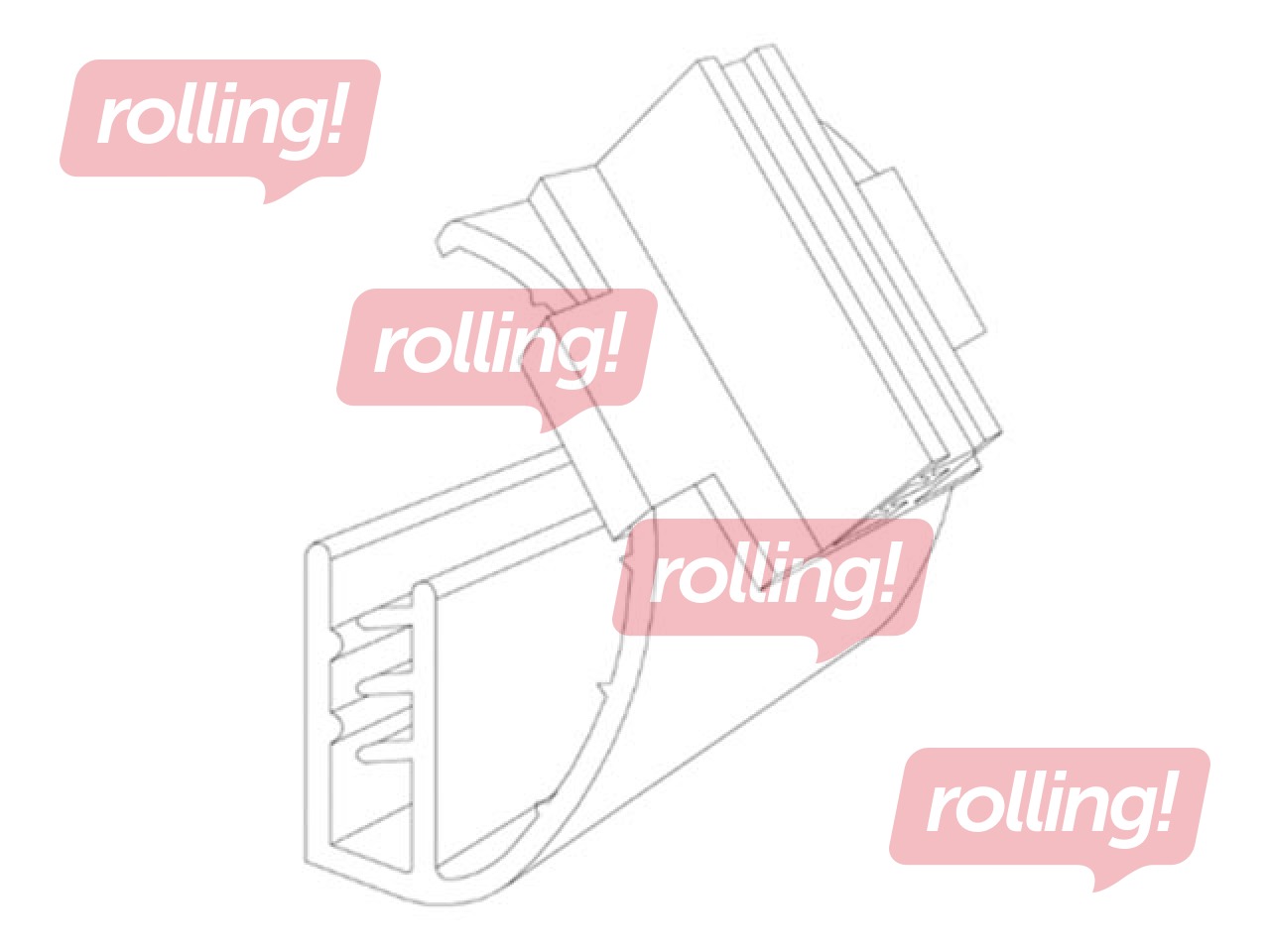 Skava karodziņu stiprināšanai uz cenu sloksnes