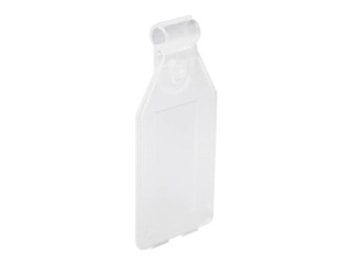 Price tag holder for hook, transparent, 25x27mm
