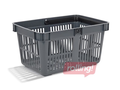 Iepirkumu grozs, tumši pelēks, 27L