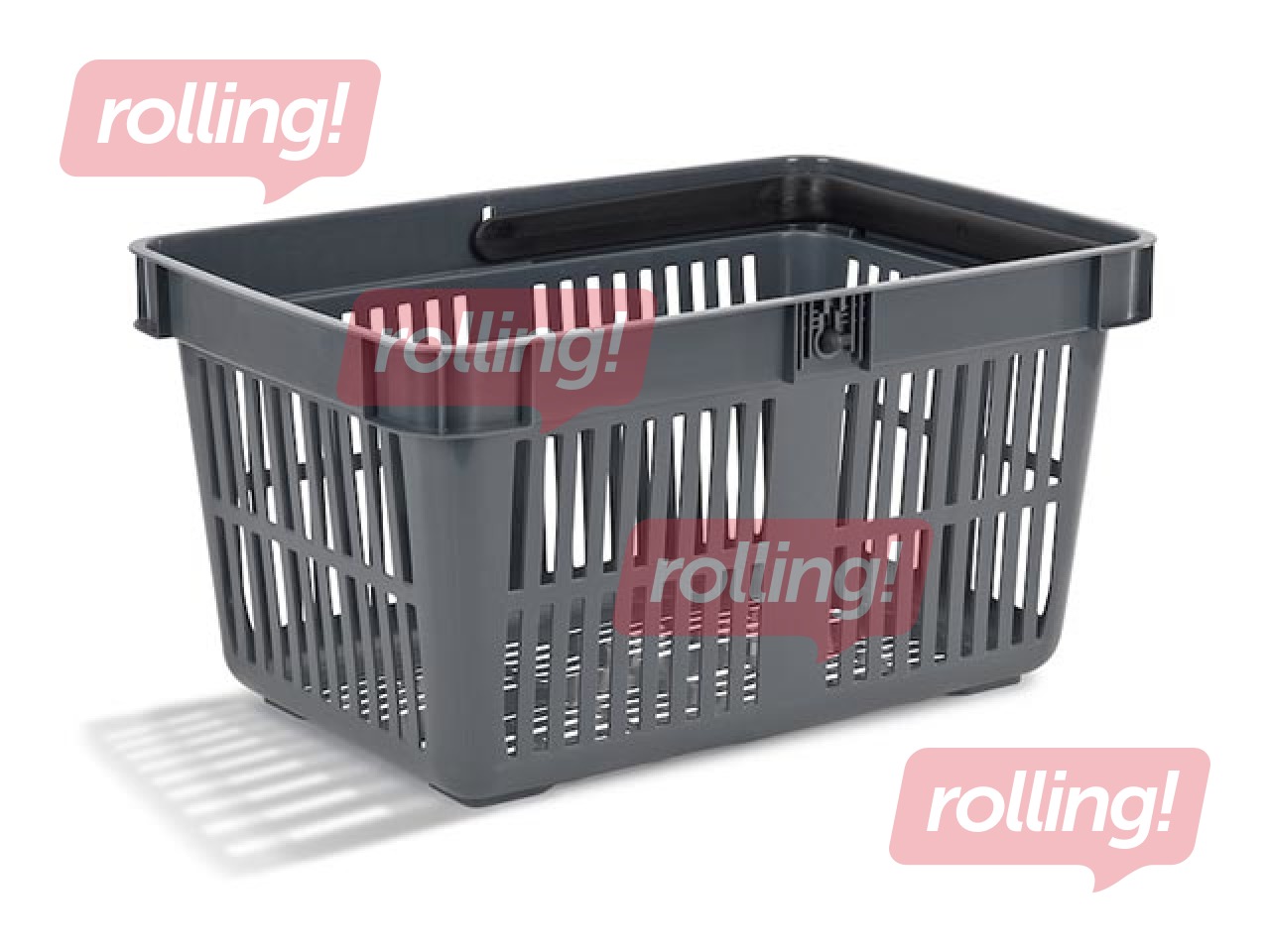 Iepirkumu grozs, tumši pelēks, 27L