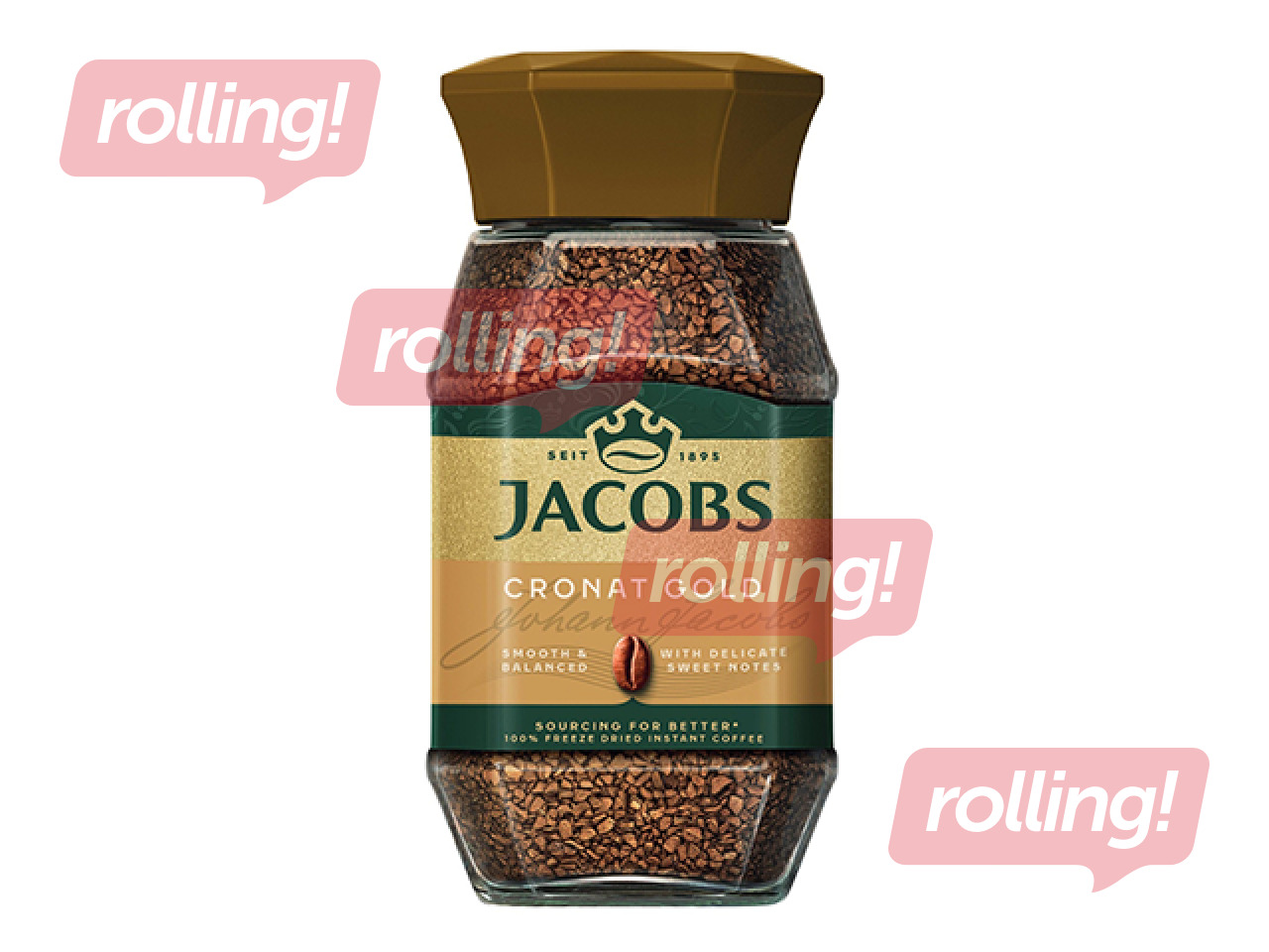 Kohv lahustuv Jacobs Cronat Gold, 200g