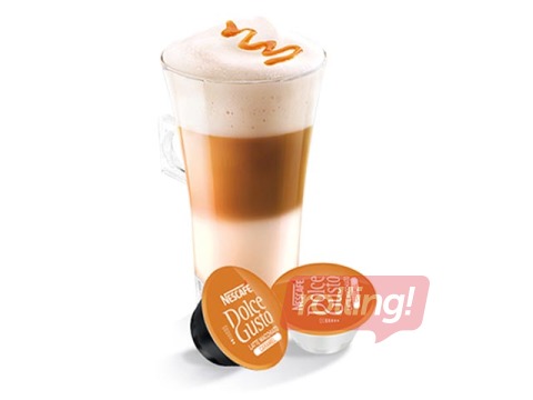 Кофе в капсулах Nescafe Caramel Latte Macchiatto, Dolce Gusto, 16шт