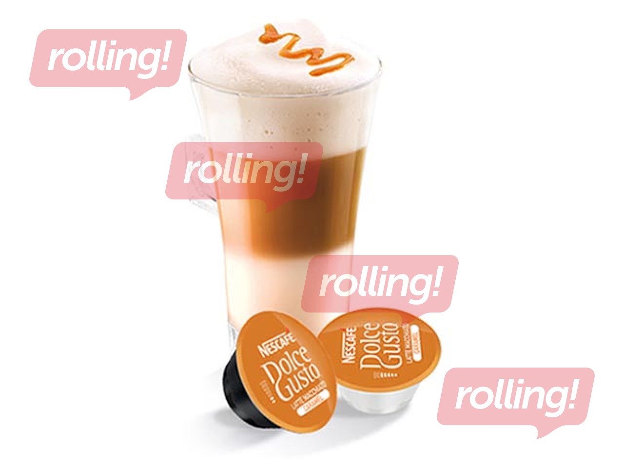 Кофе в капсулах Nescafe Caramel Latte Macchiatto, Dolce Gusto, 16шт