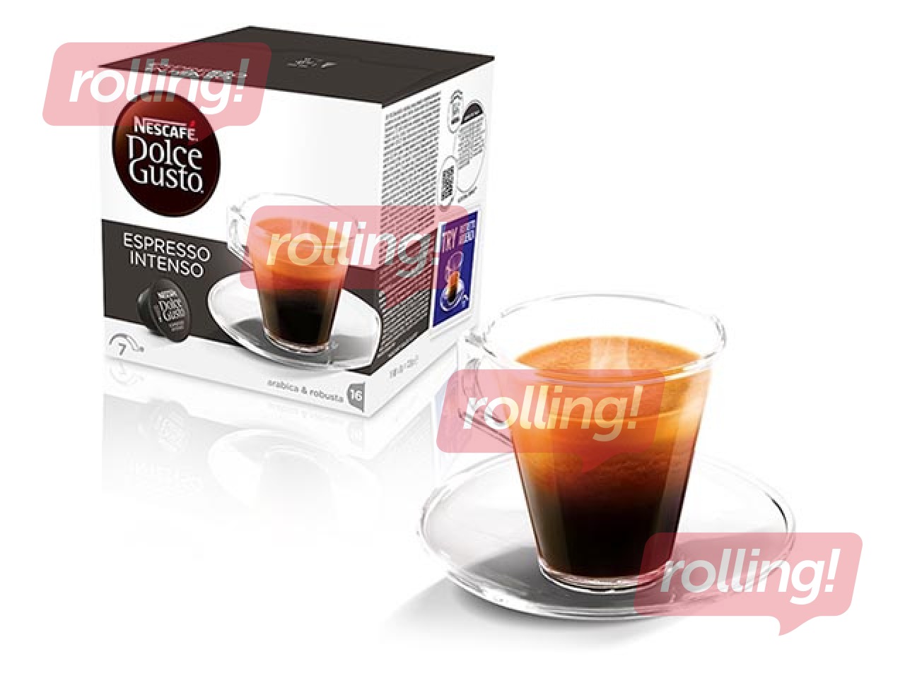 Kafijas kapsulas Nescafe Espresso Intenso,  Dolce Gusto, 16gab