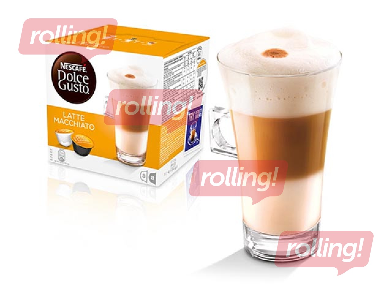Kafijas kapsulas Nescafe Latte Macchiatto, Dolce Gusto, 16gab