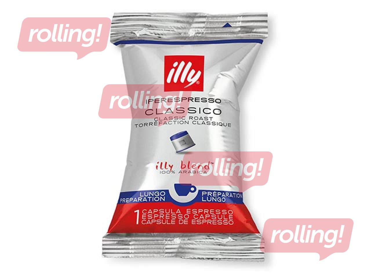 Kafijas kapsulas Illy Classico Lungo, IperEspresso, 100gab