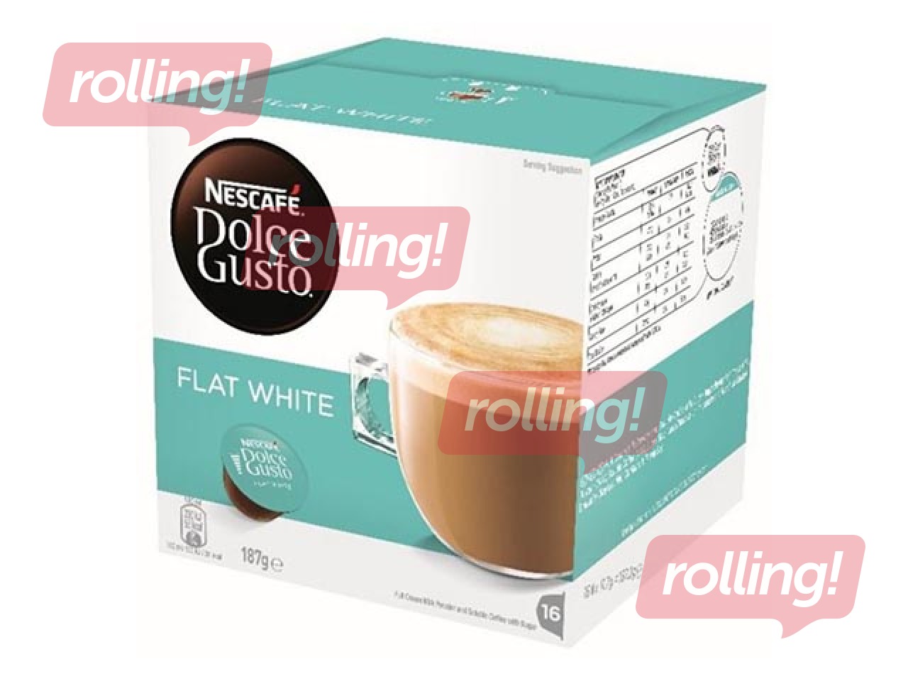 Kafijas kapsulas Nescafe Flat White, Dolce Gusto, 16gab
