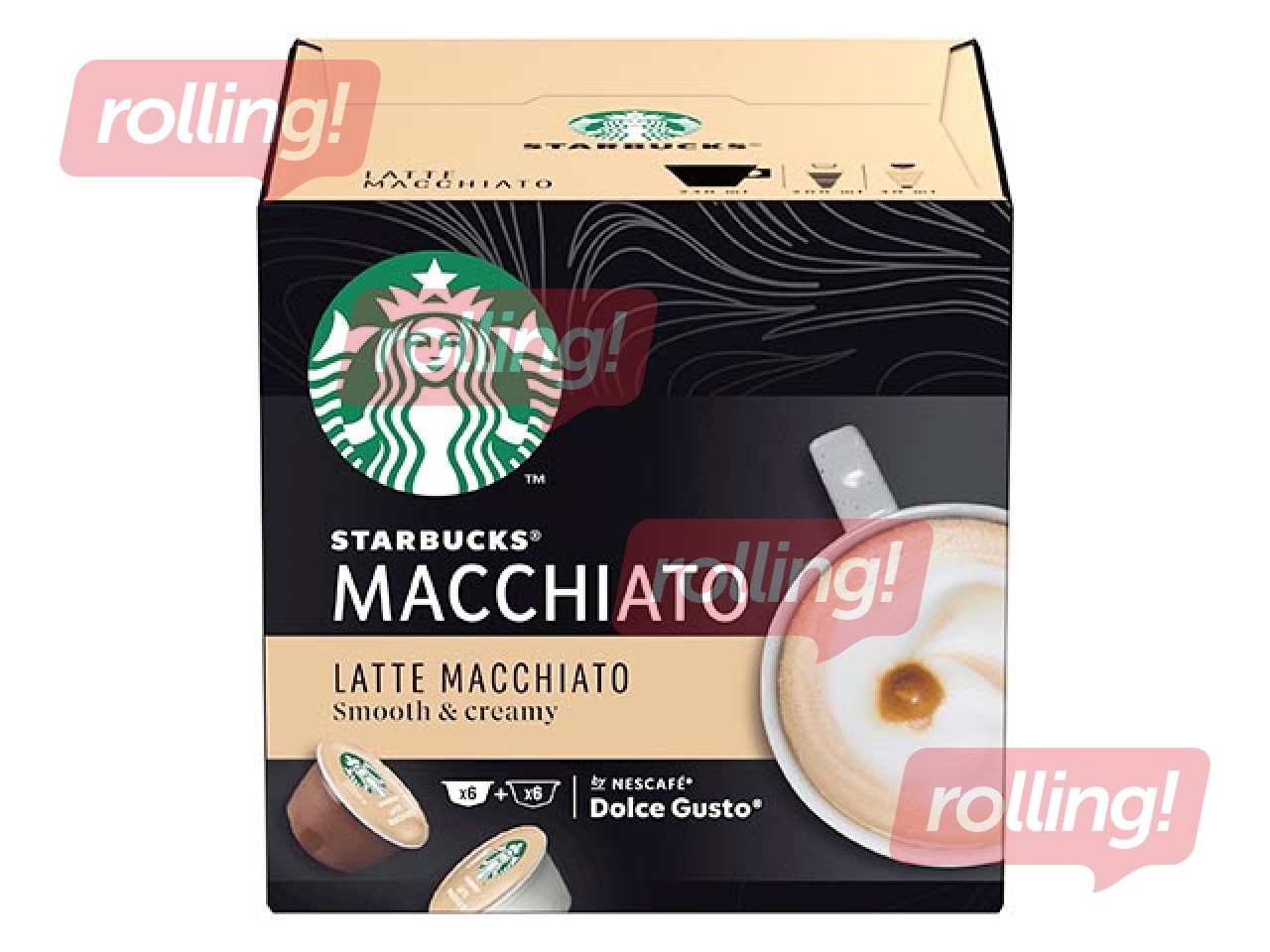 Kafijas kapsulas Latte Starbucks Macchiato, Dolce Gusto, 12gab