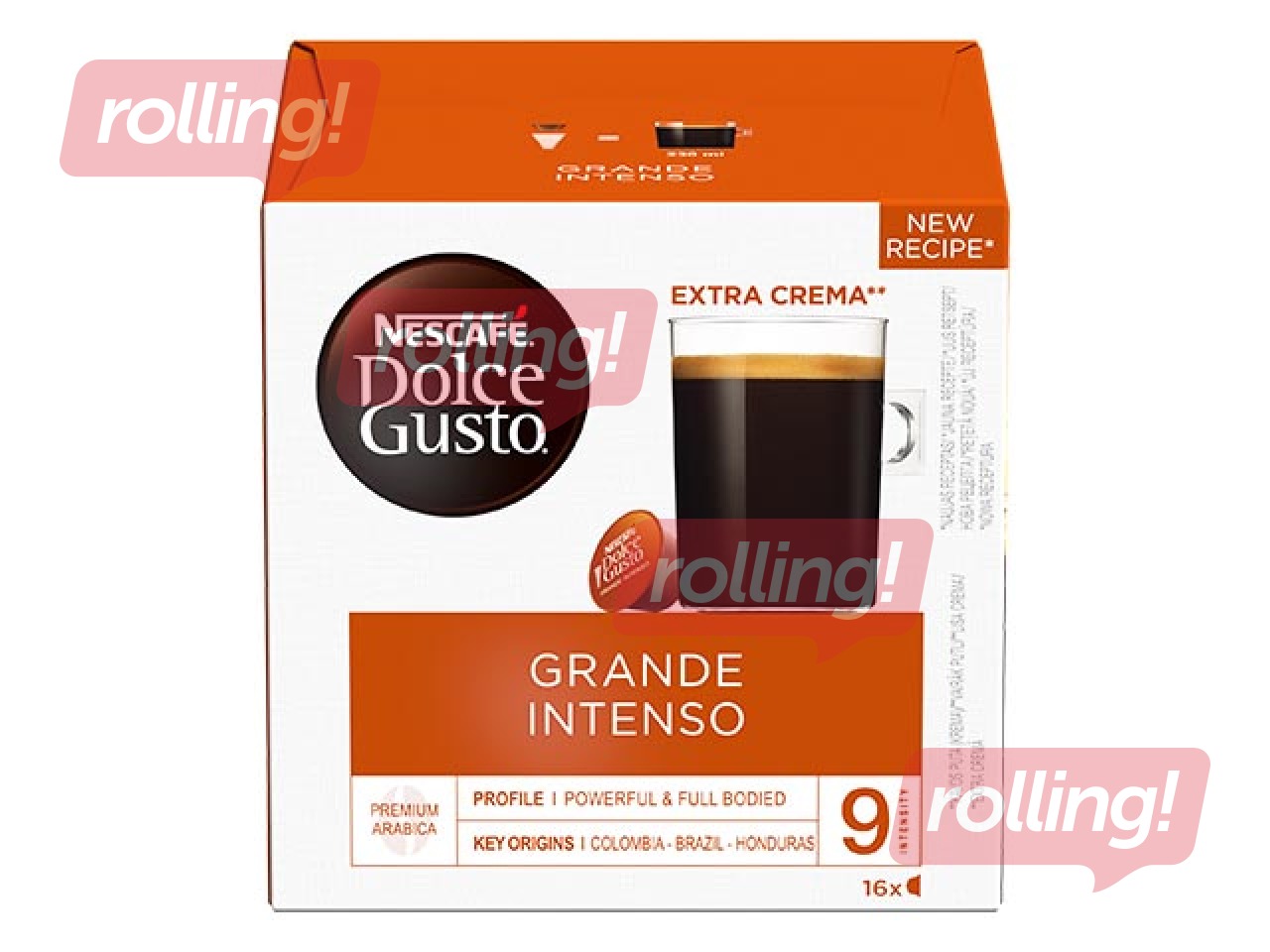Kafijas kapsulas Nescafe Grande Intenso, Dolce Gusto, 16gab