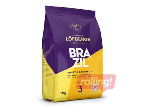 Coffee beans Löfbergs Brazil Medium Roast, 1kg