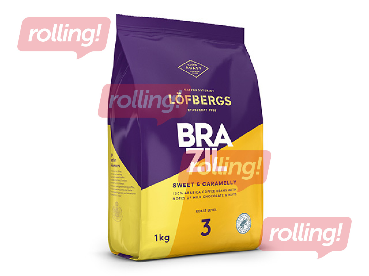 Coffee beans Löfbergs Brazil Medium Roast, 1kg
