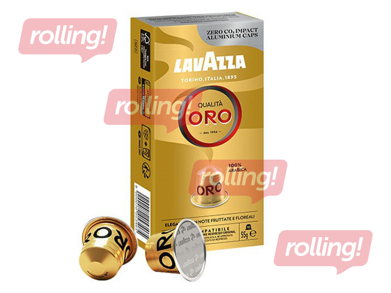 Kafijas kapsulas Lavazza Qualita Oro, Nespresso, 10gab
