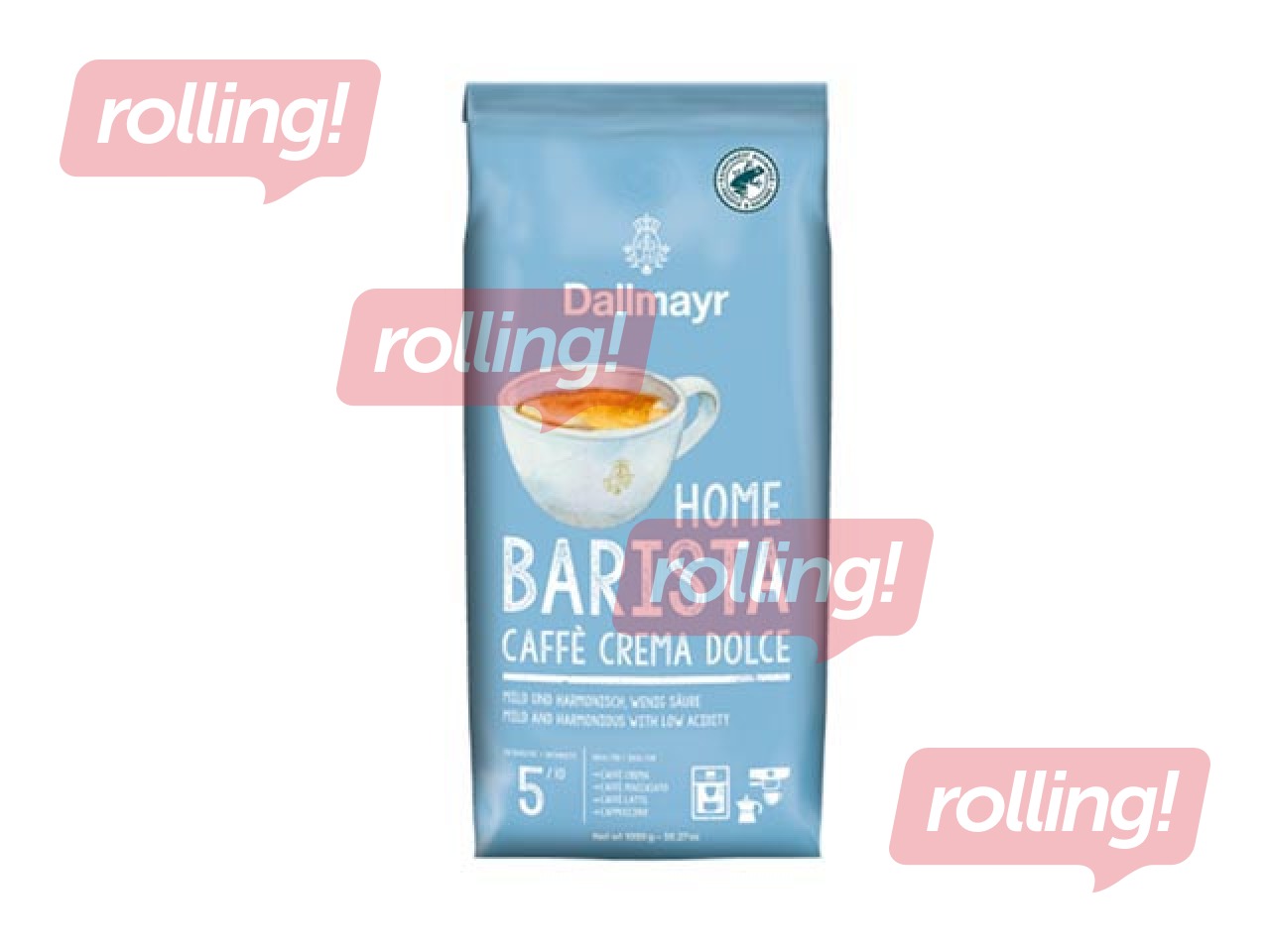 Kafijas pupiņas Dallmayr Home Barista Caffé Crema Dolce, 1kg