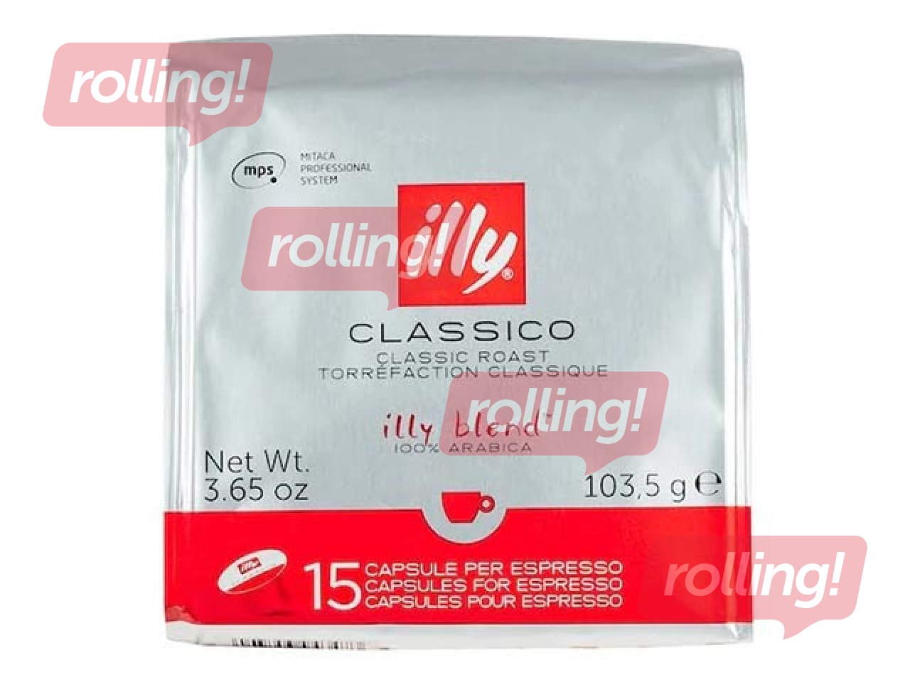 Kafijas kapsulas Illy Classico, MPS, 15gab