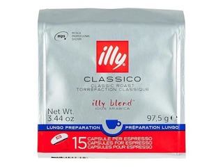 Kafijas kapsulas Illy Classico Lungo, MPS, 15gab