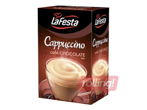 Kapučīno dzēriens LaFesta ar šokolādes garšu, 10x12.5g