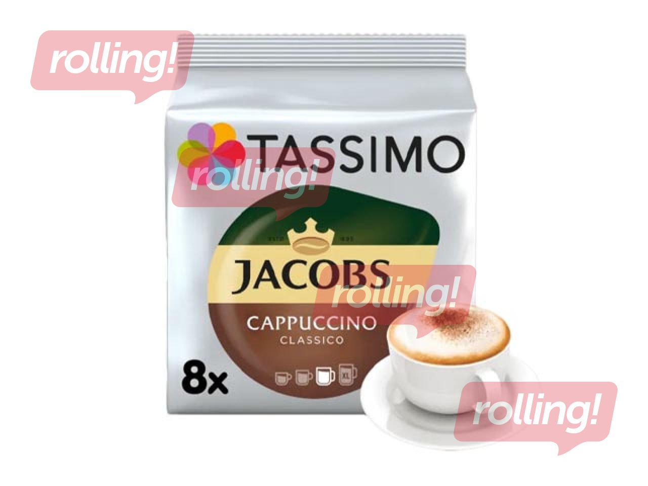 Kafijas kapsulas Jacobs Tassimo Cappuccino Classico, 8gab