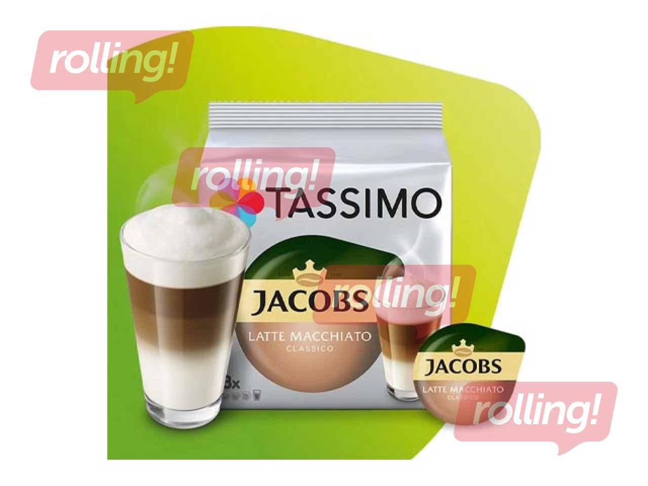 Kafijas kapsulas Jacobs Tassimo Latte Macchiato Classico, 8gab