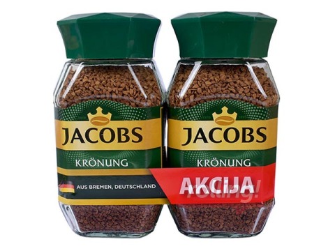 Kafija šķīstošā Jacobs Kronung, 2x200g