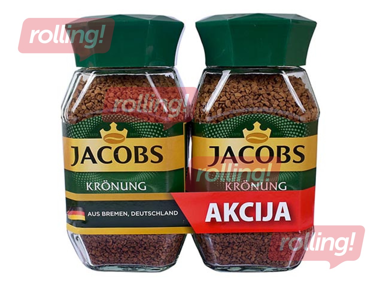 Kafija šķīstošā Jacobs Kronung, 2x200g