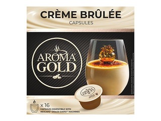 Coffee capsules Aroma Gold Creme Brulee, 16pcs