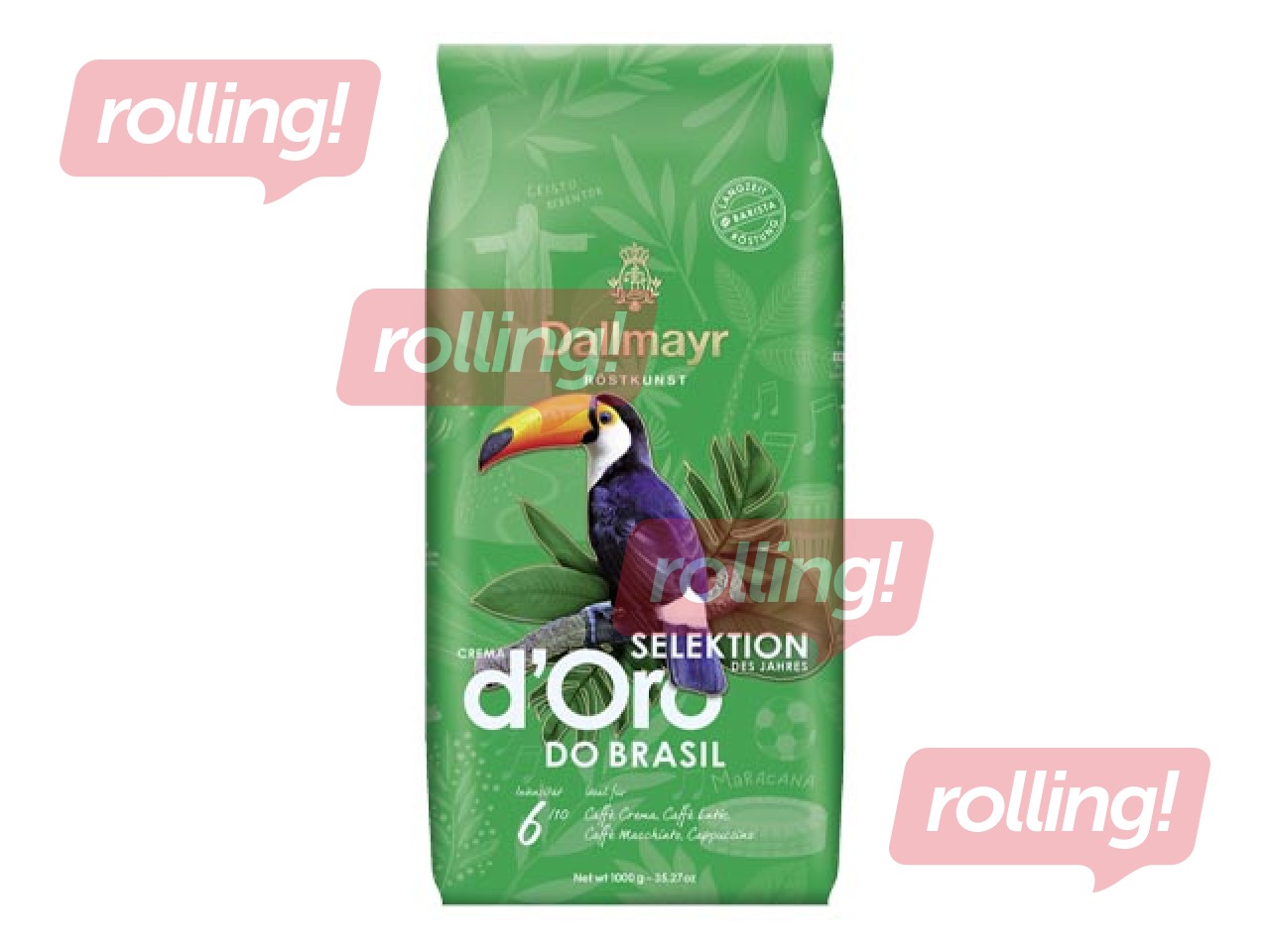 Kafijas pupiņas Dallmayr Selektion Crema d'Oro Do Brasil, 1kg
