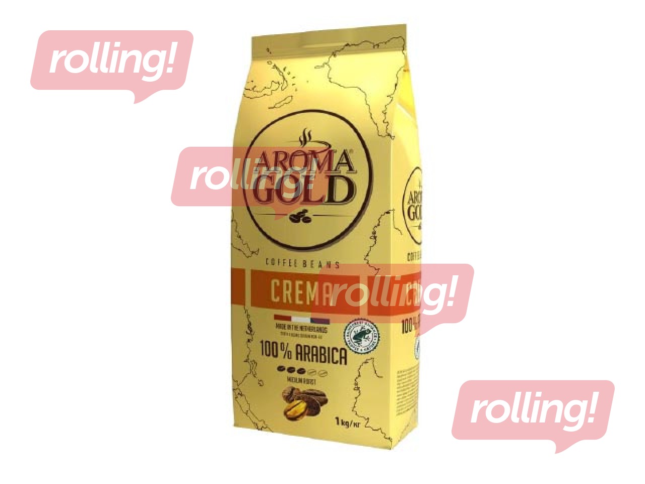 Kafijas pupiņas Aroma Gold, Crema, 1kg