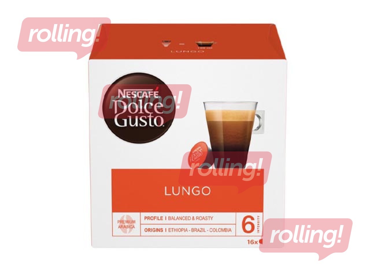 Kafijas kapsulas Nescafe, Lungo, Dolce Gusto, 16 gab.