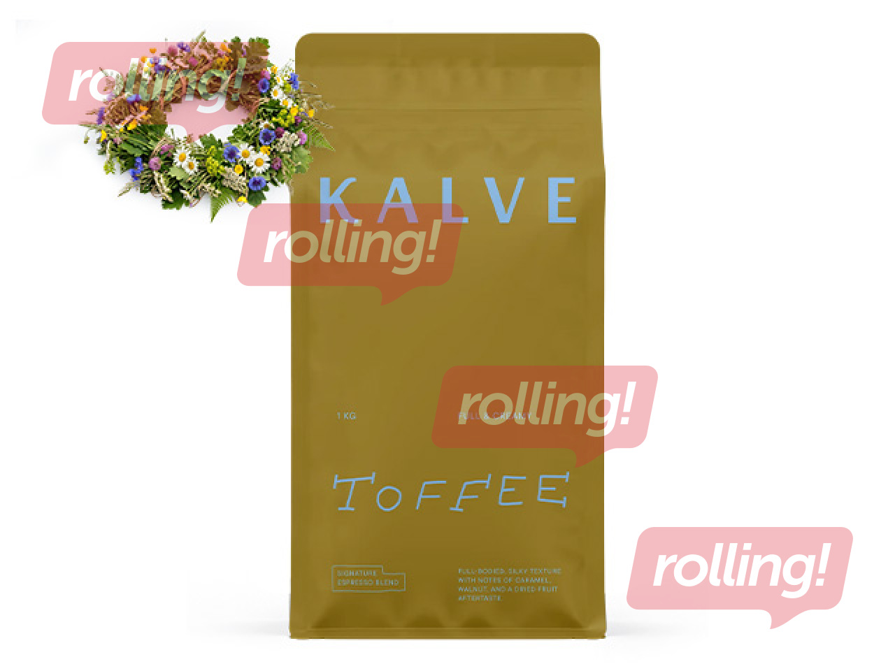 Kafijas pupiņas KALVE, Toffee, 1kg +Līgo dāvana!