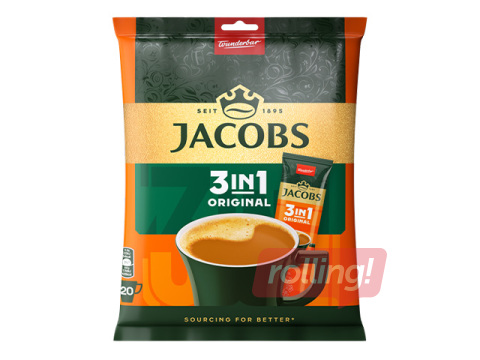 Kafija šķīstošā Jacobs 3 in 1, 10 x 12.6g
