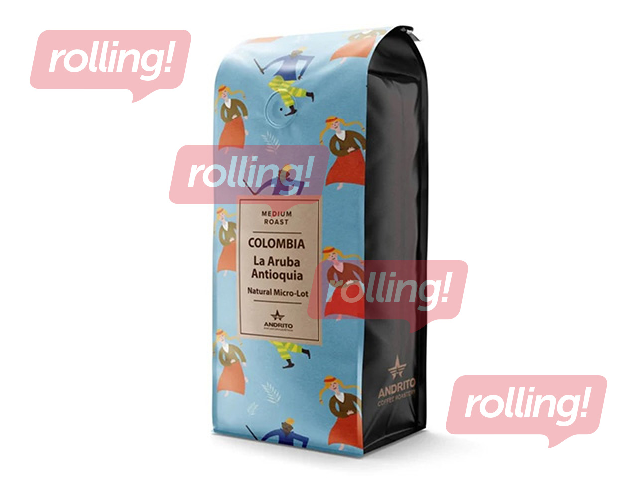 Kafijas pupiņas Andrito Colombia La Aruba Espresso Roast, 500g