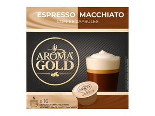 Kafijas kapsulas Aroma Gold, Espresso Macchiato, 16 gab.
