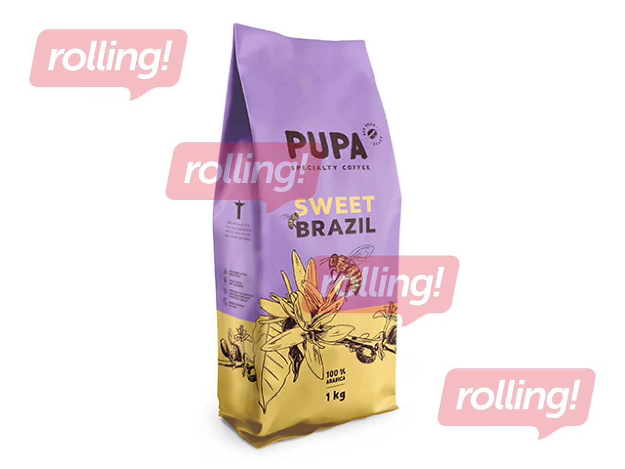 Kafijas pupiņas Pupa Sweet Brazil, 1kg