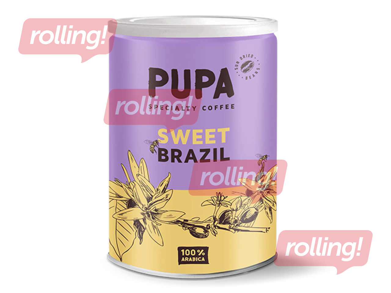 Jahvatatud kohv Pupa Sweet Brazil, 250g