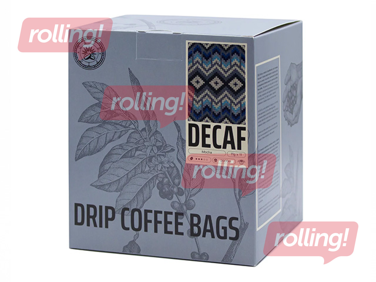 Kafiija maltā drip filtru maisiņā Dacafs, 11x11g