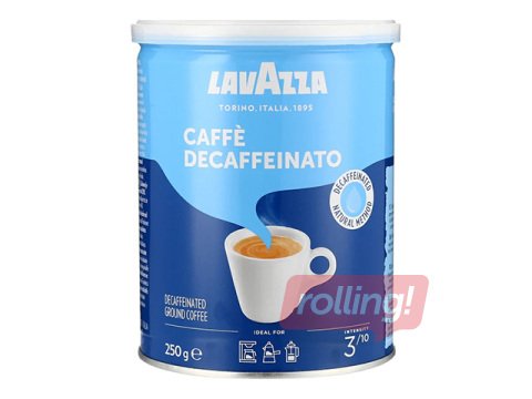 Kafija maltā Lavazza Decaffeinato, 250g