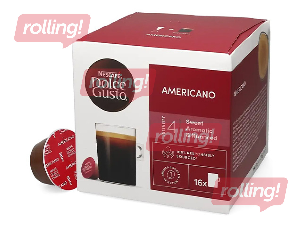 Kafijas kapsulas Nescafe Americano, Dolce Gusto, 16gab