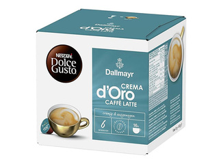 Dallmayr d’Oro Caffè Latte coffee capsules, Dolce Gusto, 16pcs