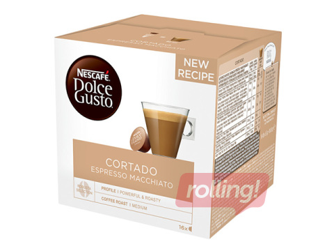 Kafijas kapsulas Nescafe, Cortado, Dolce Gusto, 16 gab.