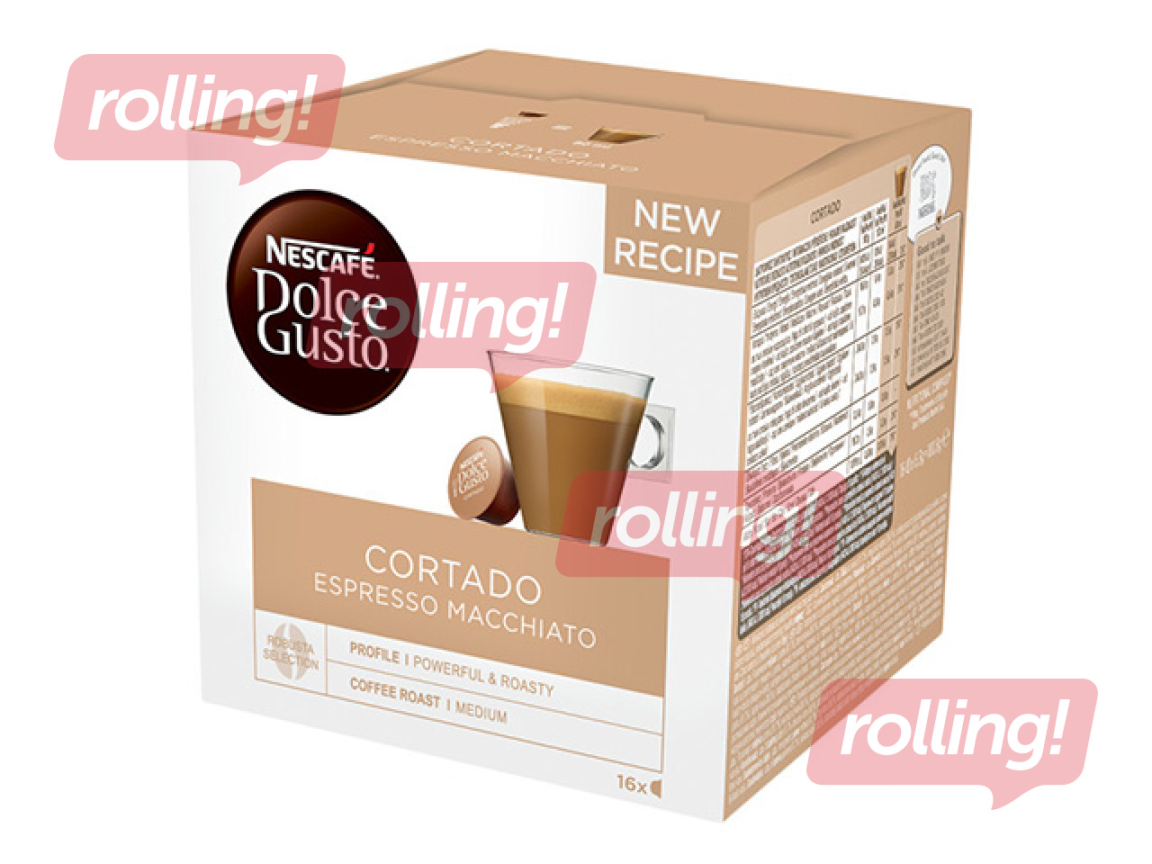 Kafijas kapsulas Nescafe, Cortado, Dolce Gusto, 16 gab.