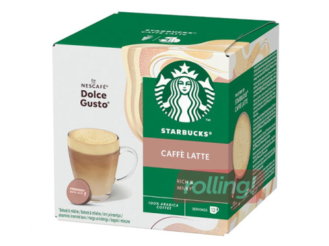 Starbucks Caffè Latte kohvikapslid, Dolce Gusto, 12 tk