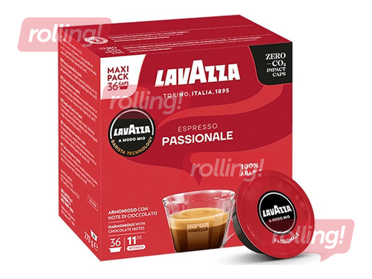 Kafijas kapsulas Lavazza a Modo Mio Passionale, 36gab