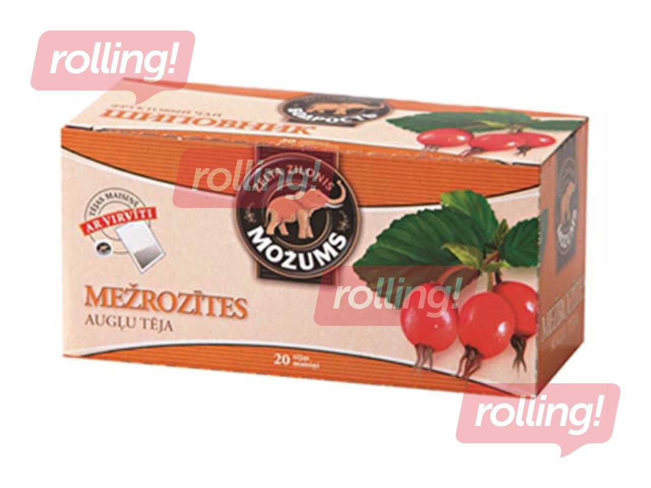 Tēja augļu Možums, mežrozīšu, 20 pac.