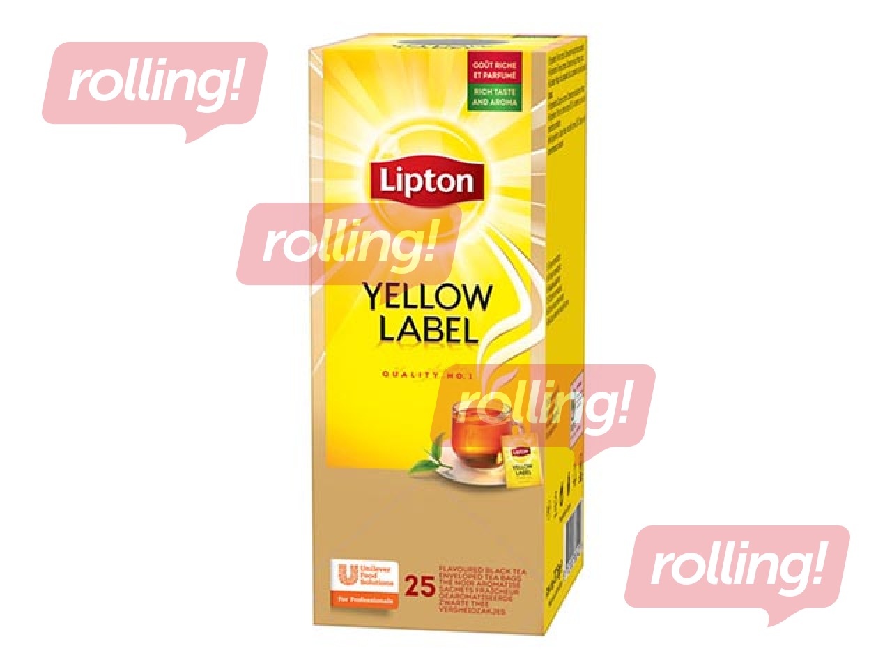 Tēja melnā Lipton Yellow Label, 25 pac.