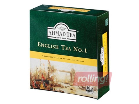 Чай чёрный Ahmad English Tea No.1, 100 пакетиков