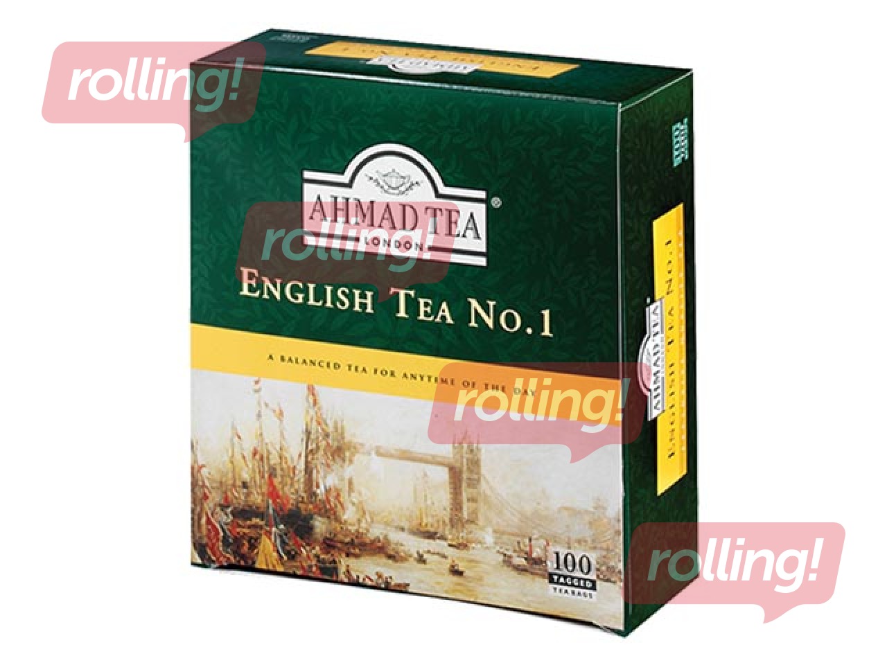Чай чёрный Ahmad English Tea No.1, 100 пакетиков