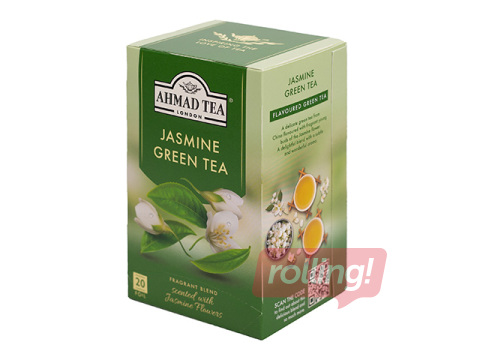 Jasmiini roheline tee Ahmad, 20 kiles teepakki